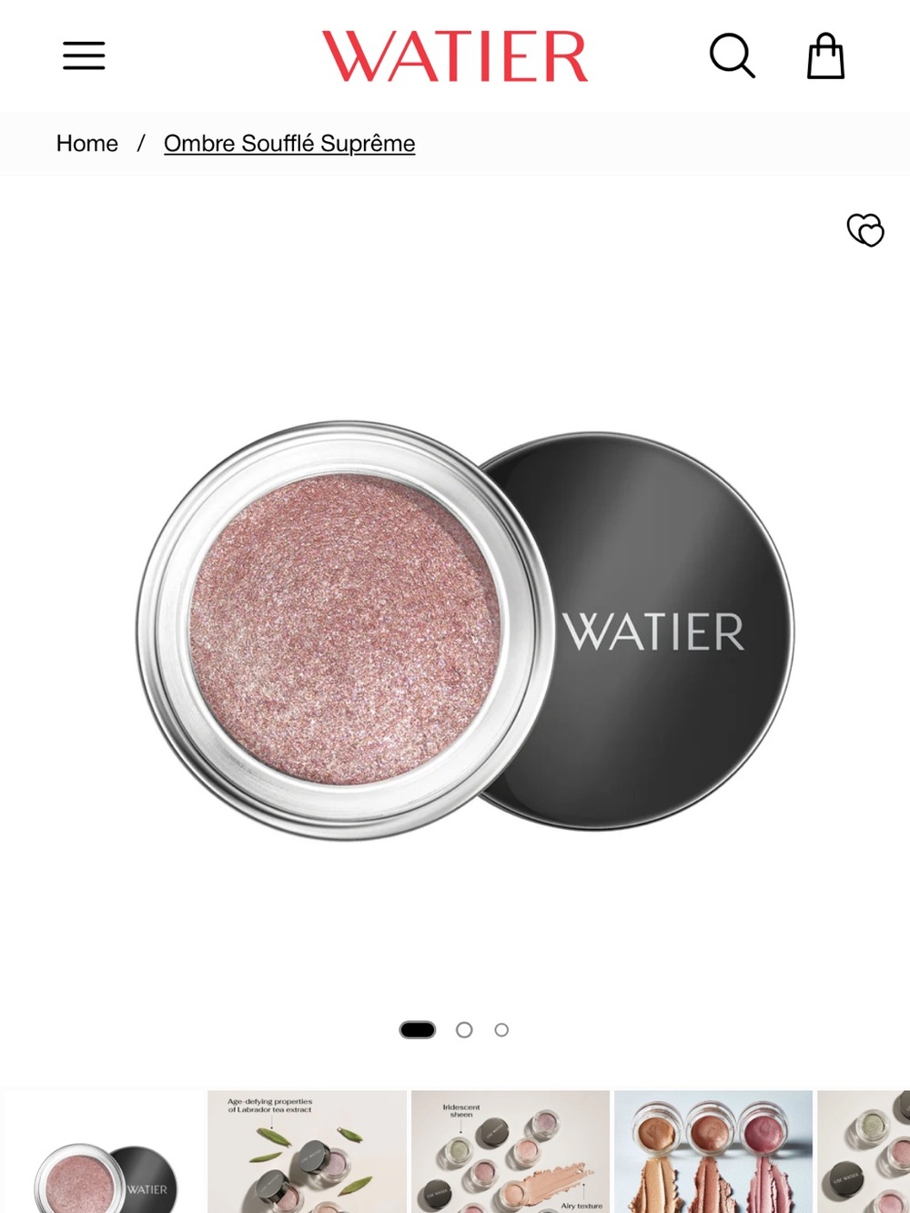 New Lise Watier Ombre Soufflé Eyeshadow